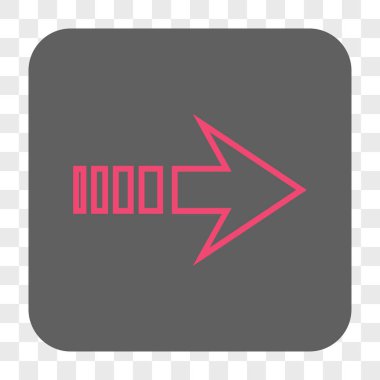 Sağ yuvarlak kare düğme göndermek