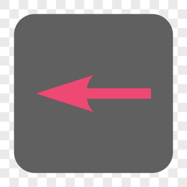 Keskin ok sol yuvarlak kare düğme