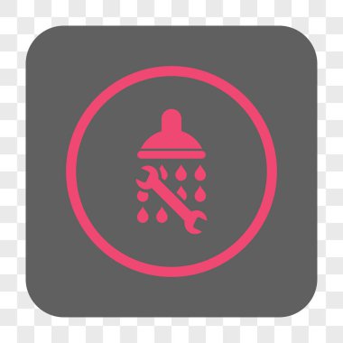 Duş sıhhi tesisat yuvarlak kare düğme