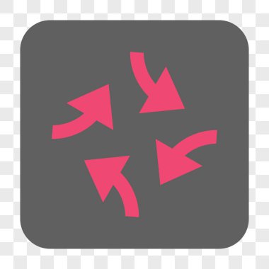 Girdap okları yuvarlak kare düğme