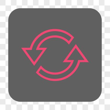 Eşitleme okları yuvarlak kare düğme