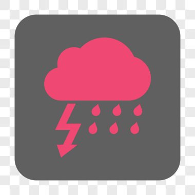 Fırtına yuvarlak kare düğme