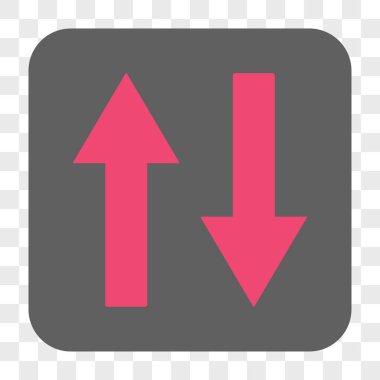 Dikey Çevir okları yuvarlak kare düğme