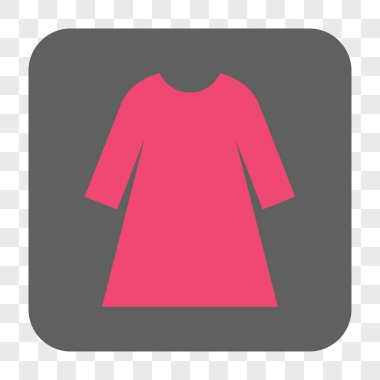 Kadın elbise yuvarlak kare düğme