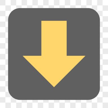 Yuvarlatılmış Kare düğme aşağı ok