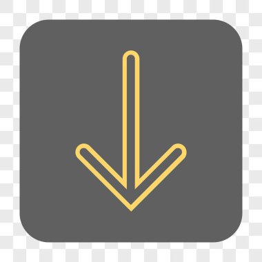 Yuvarlatılmış Kare düğme aşağı ok