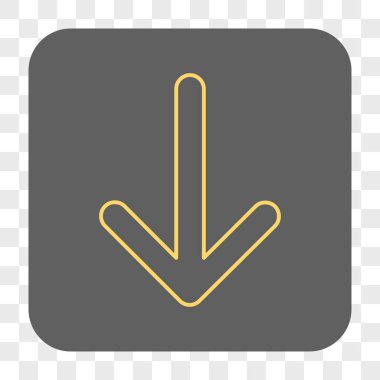 Yuvarlatılmış Kare düğme aşağı ok