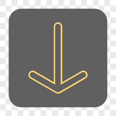 Yuvarlatılmış Kare düğme aşağı ok