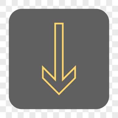 Yuvarlatılmış Kare düğme aşağı ok