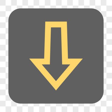 Yuvarlatılmış Kare düğme aşağı ok