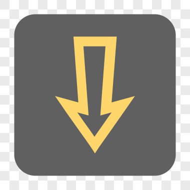 Yuvarlatılmış Kare düğme aşağı ok