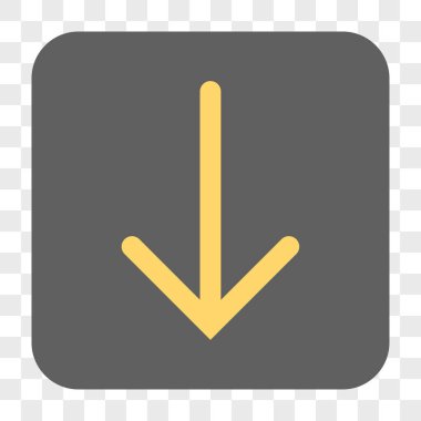 Yuvarlatılmış Kare düğme aşağı ok