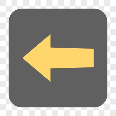 Ok sol yuvarlak kare düğme