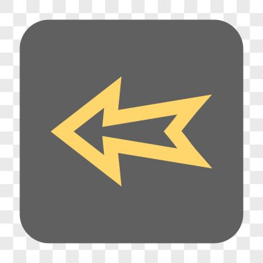 Ok sol yuvarlak kare düğme