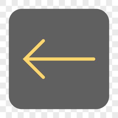 Ok sol yuvarlak kare düğme