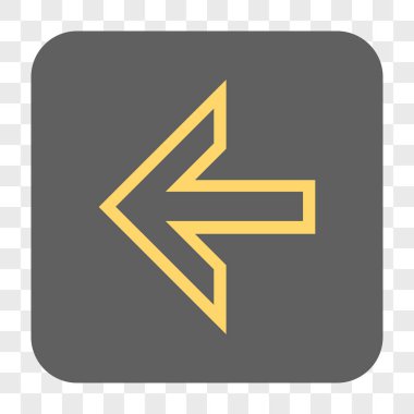 Ok sol yuvarlak kare düğme