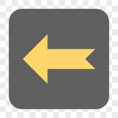 Ok sol yuvarlak kare düğme