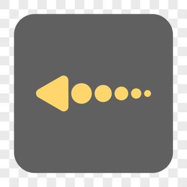 Ok sol yuvarlak kare düğme