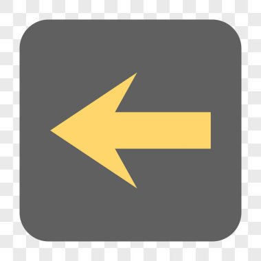 Ok sol yuvarlak kare düğme