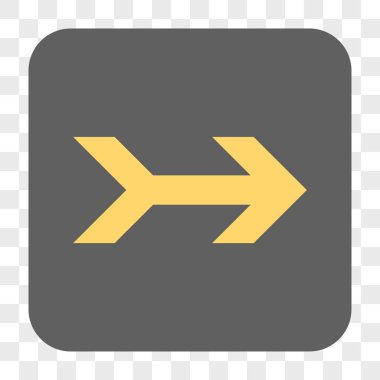 Ok sağ yuvarlak kare düğme