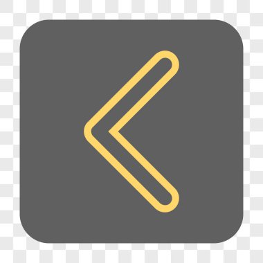 Ok ucu sol yuvarlak kare düğme