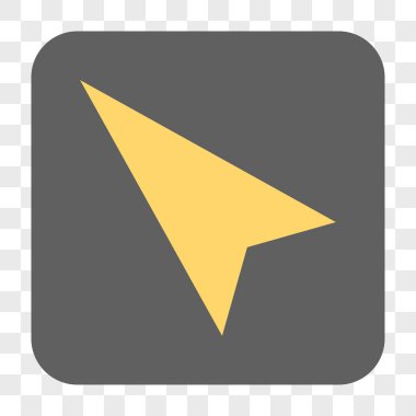 Kare düğme ok ucu sol yukarı yuvarlanır