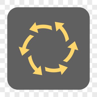 Santrifüj okları yuvarlak kare düğme