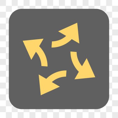 Santrifüj okları yuvarlak kare düğme