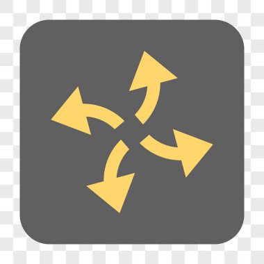 Santrifüj okları yuvarlak kare düğme