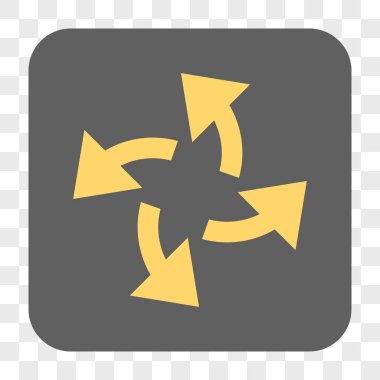 Santrifüj okları yuvarlak kare düğme