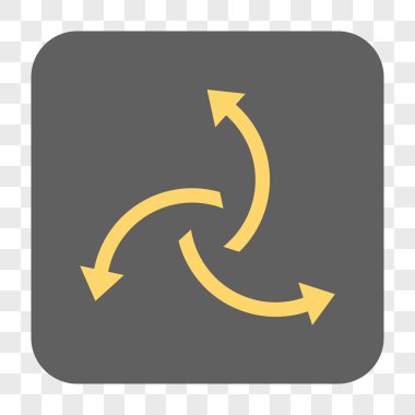 Santrifüj okları yuvarlak kare düğme