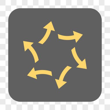 Santrifüj okları yuvarlak kare düğme