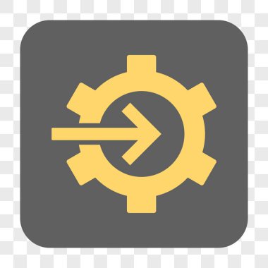 COG Tümleştirme yuvarlak kare düğme