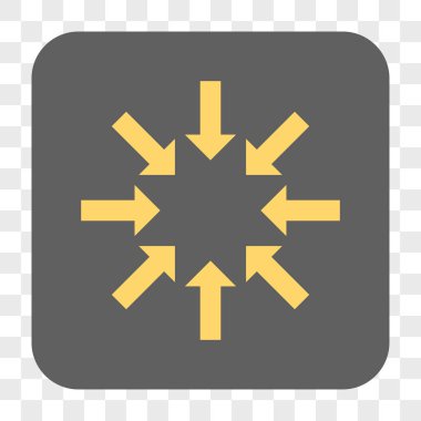 Daraltma okları yuvarlak kare düğme