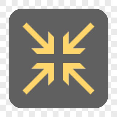 Oklar yuvarlak kare düğme collide