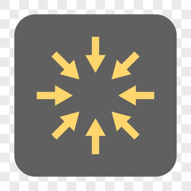 Kompakt okları yuvarlak kare düğme