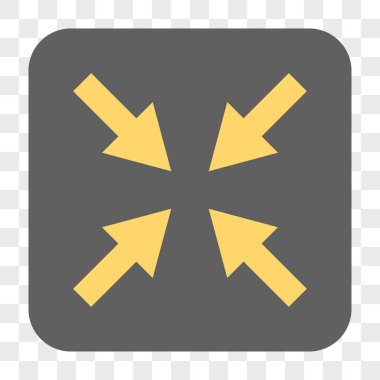 Oklar yuvarlak kare düğmeye basmak