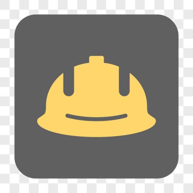 İnşaat kask yuvarlak kare düğme