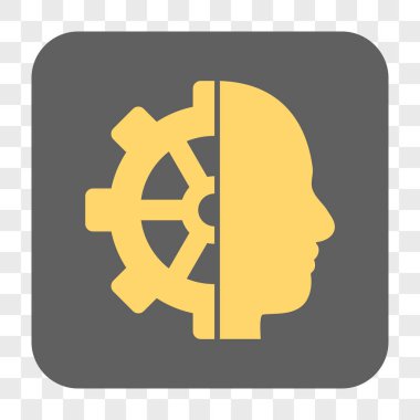 Cyborg dişli yuvarlak kare düğme