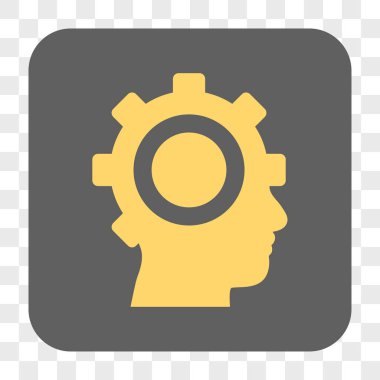 Cyborg dişli yuvarlak kare düğme