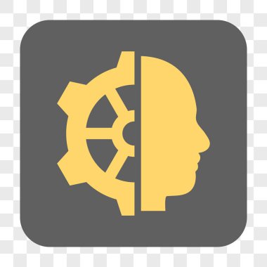 Cyborg dişli yuvarlak kare düğme