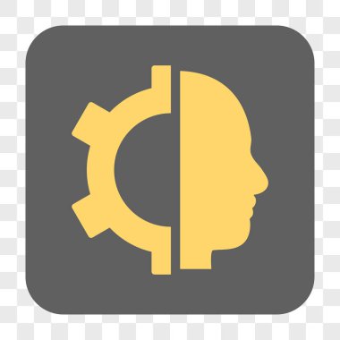 Cyborg dişli yuvarlak kare düğme