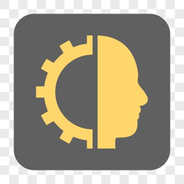 Cyborg dişli yuvarlak kare düğme