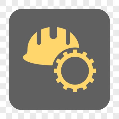 Geliştirme Hardhat yuvarlak kare düğme