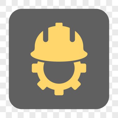 Geliştirme kask yuvarlak kare düğme