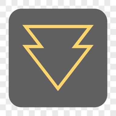 Yuvarlatılmış Kare düğme aşağı yön