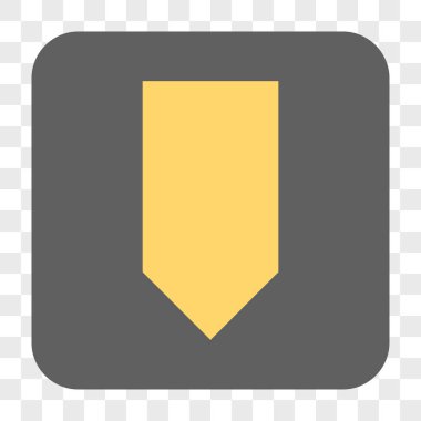 Yuvarlatılmış Kare düğme aşağı yön