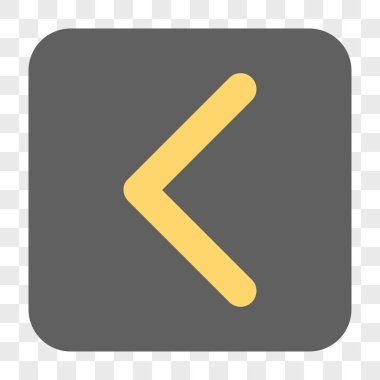 Yön sol yuvarlak kare düğme