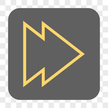 Yön sağ yuvarlak kare düğme