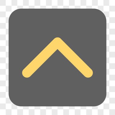 Yön yukarı yuvarlak kare düğme